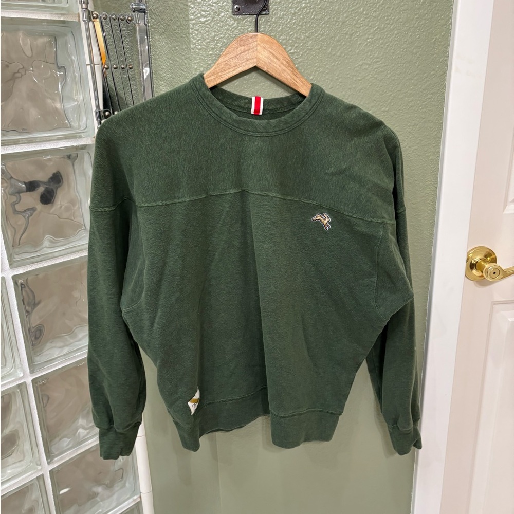 Tracksmith Women’s Green Crewneck Sweatshirt Size S